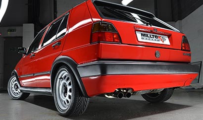 Milltek Classic OEM-style tips as fitted to our own VW Golf Mk2 GTi 8V